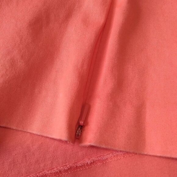 Birdie Peachy Orange and White Mid Rise Mini Length Golf Skirt Women's Size 8 - Picture 8 of 16
